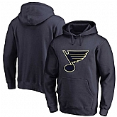 Men's Customized St. Louis Blues Navy All Stitched Pullover Hoodie,baseball caps,new era cap wholesale,wholesale hats